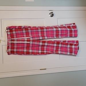Old Navy Pink/Red Plaid Pants